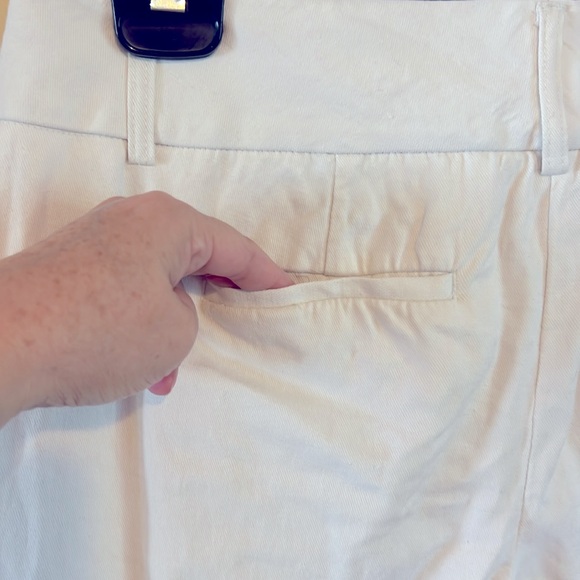 Size US2 Attitude by Jay Manual Women's Linen White Pants with Pockets - Picture 11 of 16